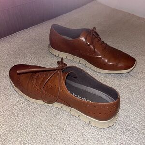 Cole Haan Men's Brown Leather Oxford Shoes